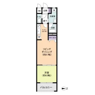 BPRレジデンス金山【6階】の間取り