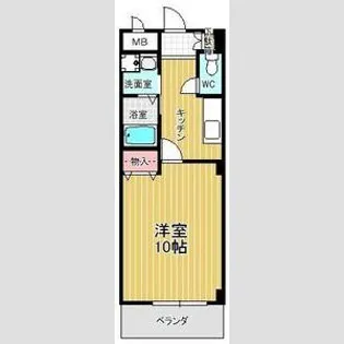 本州ビルⅢ【111号室】の間取り