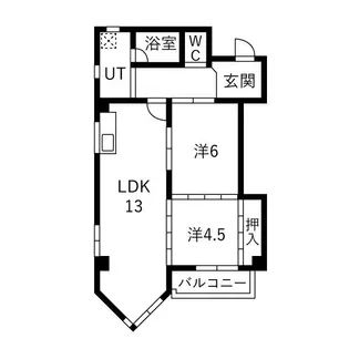 フルーヴェ1番館【302号室】の間取り