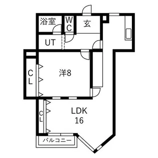フルーヴェ1番館【4階】の間取り