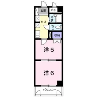 第2メゾンあらかわ【3階】の間取り