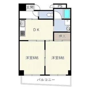 橘屋ビルAMDE【5階】の間取り