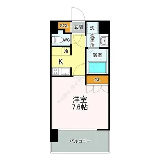 リエス東別院【802号室】の間取り