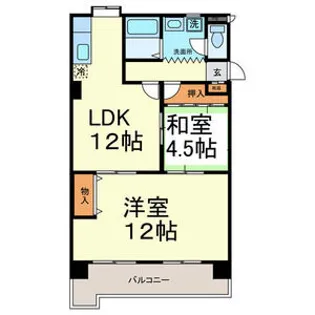 サンパーク大鐘Ⅱ【3階】の間取り