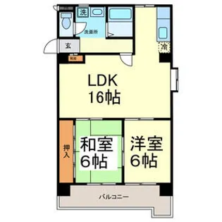 サンパーク大鐘Ⅱ【301号室】の間取り