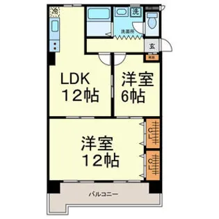 サンパーク大鐘Ⅱ【4階】の間取り