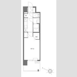 パルティ?ル笠寺【0703号室】の間取り