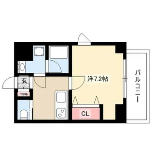 シティコート上小田井【4階】の間取り