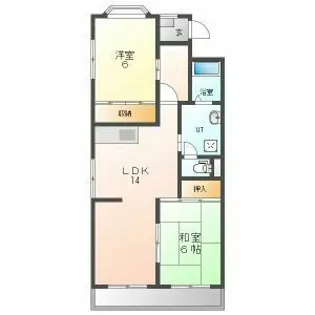 Mドヌール【1階】の間取り