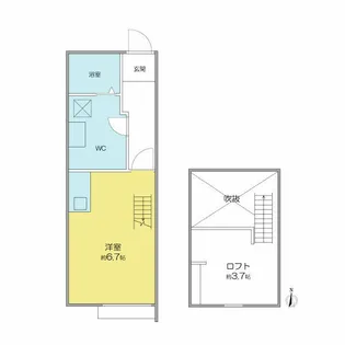Cortile金山(コルティーレ金山)【1階】の間取り