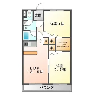 明宝マンション【1階】の間取り
