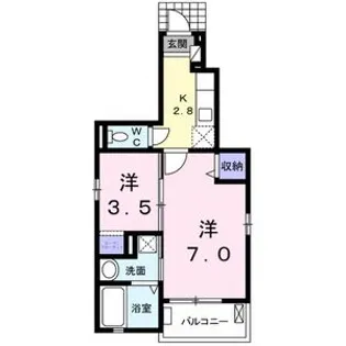 コンフォルト【1階】の間取り