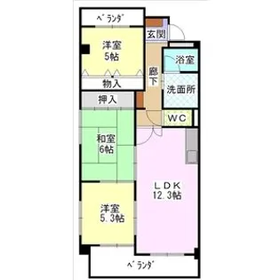 ロイヤルメゾンⅡ【1階】の間取り