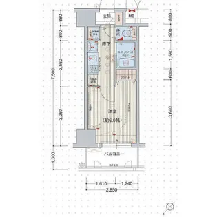 プレサンス新栄リミックス【6階】の間取り