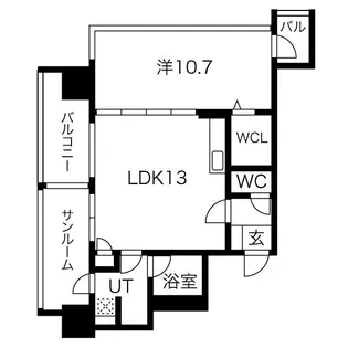 さくらHills NISHIKI Platinum Residence【10階】の間取り
