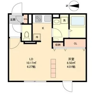 Branche覚王山Ⅱ【0403号室】の間取り