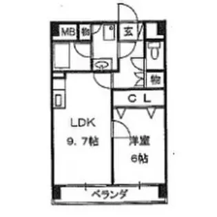 レージュ高道【4階】の間取り