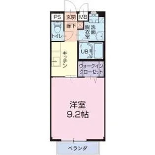 サンモール緑A【1階】の間取り