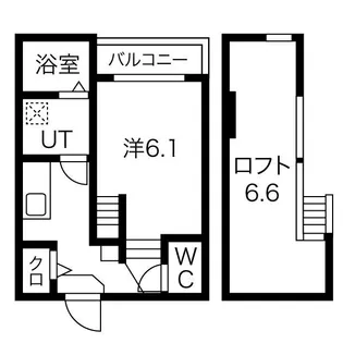 ヴィラ・トゥルヌソル【1階】の間取り