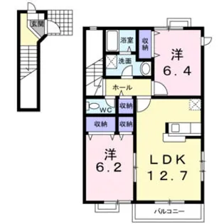エントピアハイム【2階】の間取り