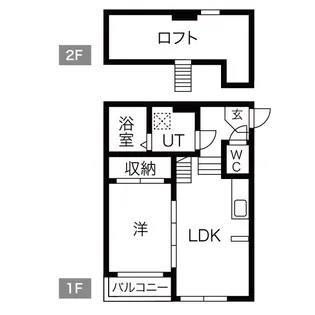 エアストSA【102号室】の間取り