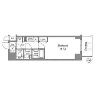 アドバンス名古屋ワイノット【0601号室】の間取り