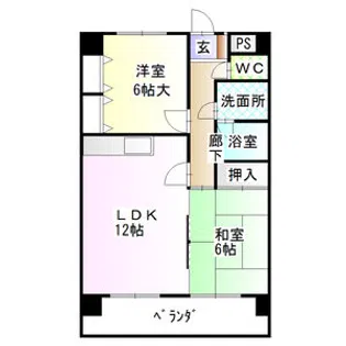 リーブル原Ⅱ【5階】の間取り
