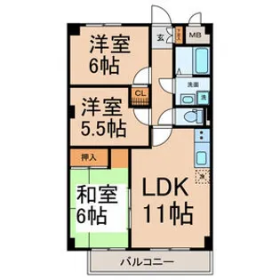 ファミール寿【3階】の間取り