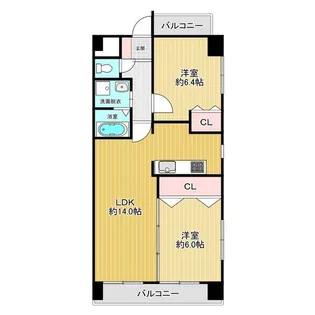 SEASONCOURT FUKUE【4階】の間取り