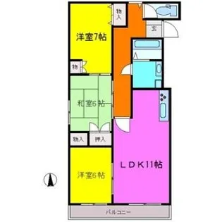 振甫ニューコーポ【3階】の間取り