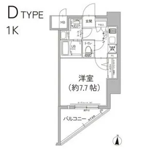 エスリード泉プレステージ【9階】の間取り