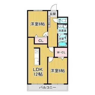 リアライズ若鶴【502号室】の間取り