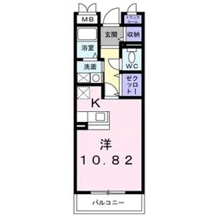 ジュネス【203号室】の間取り