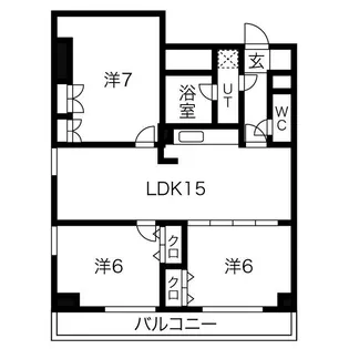 ノールルミエール黒川【10階】の間取り