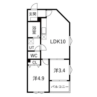 DEVELD中郷Ⅱ【3階】の間取り