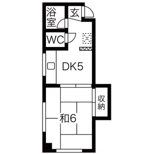 三宝ビル【D5号室】の間取り