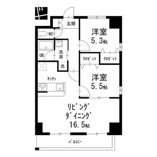 フォレスタ阿由知【0801号室】の間取り