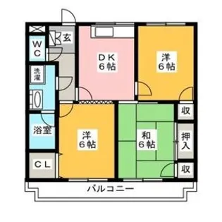 ハーモニアス元八事【7階】の間取り