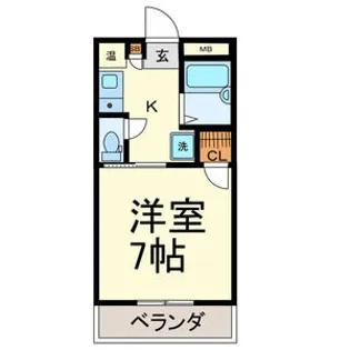 第3クリスタル【2階】の間取り