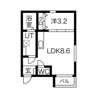 BELLE ROSE港北【1階】の間取り