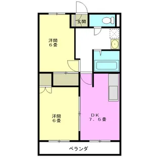 啓周ビル【4階】の間取り