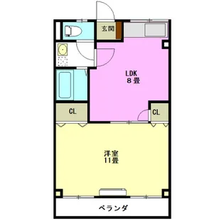 啓周ビル【3階】の間取り