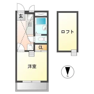 カーサ曽池町【2階】の間取り