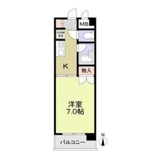 サンシティー稲上【3階】の間取り