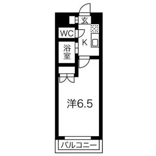 カーサ川並【5階】の間取り
