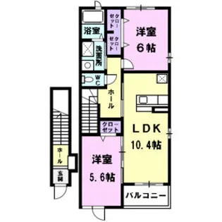ネオブローテ【2階】の間取り