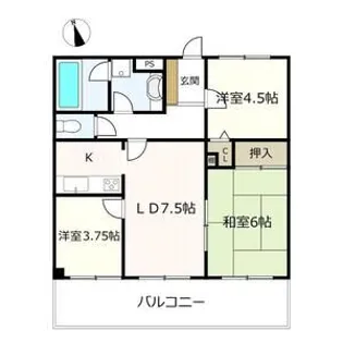 サンパーク幅下【9階】の間取り