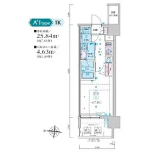 リヴシティ新栄【2階】の間取り