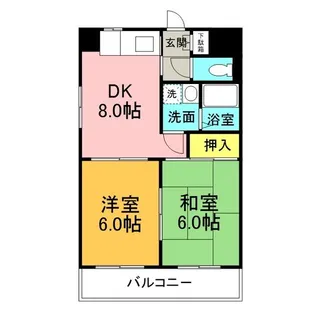 エーデルハイムあいち【6階】の間取り