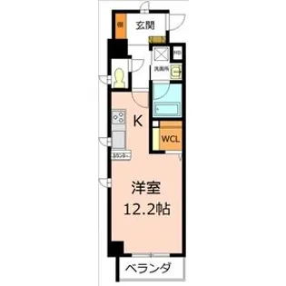 アーバンライフ名駅ウエスト【8階】の間取り